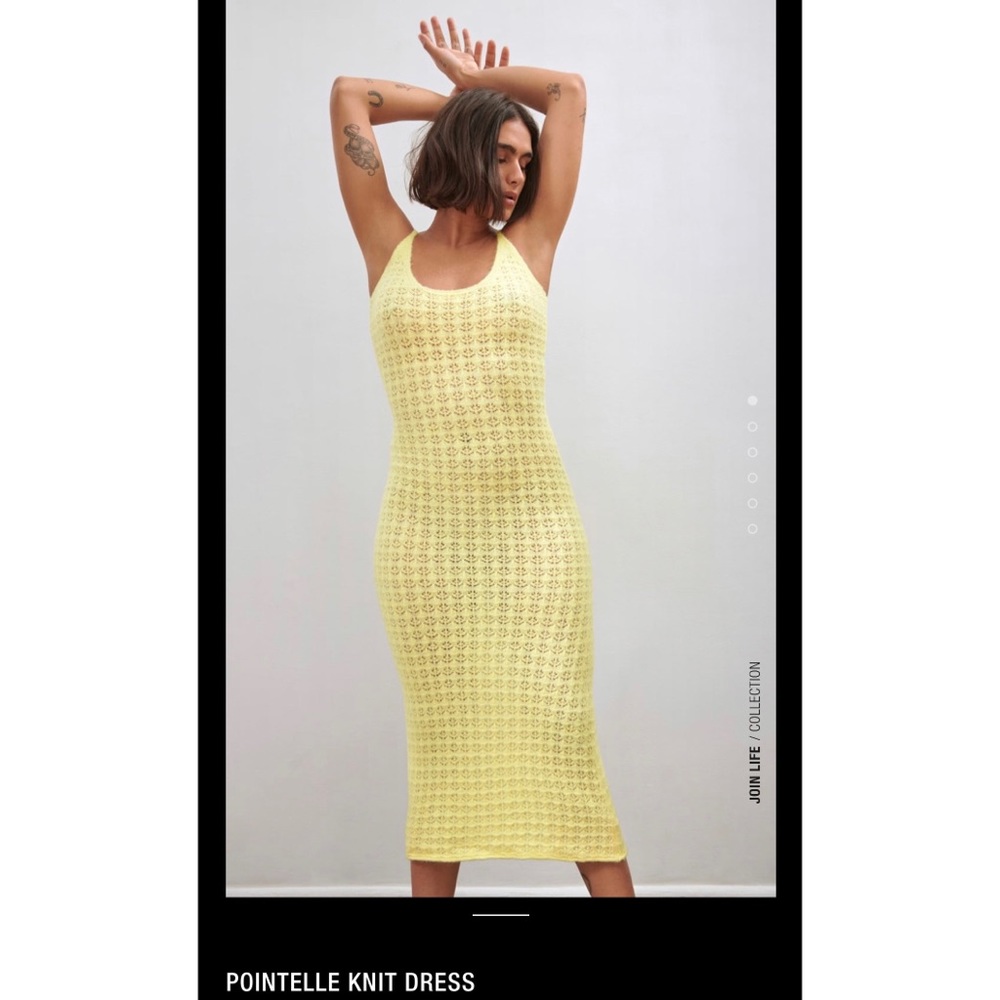 Pointelle Knit Dress